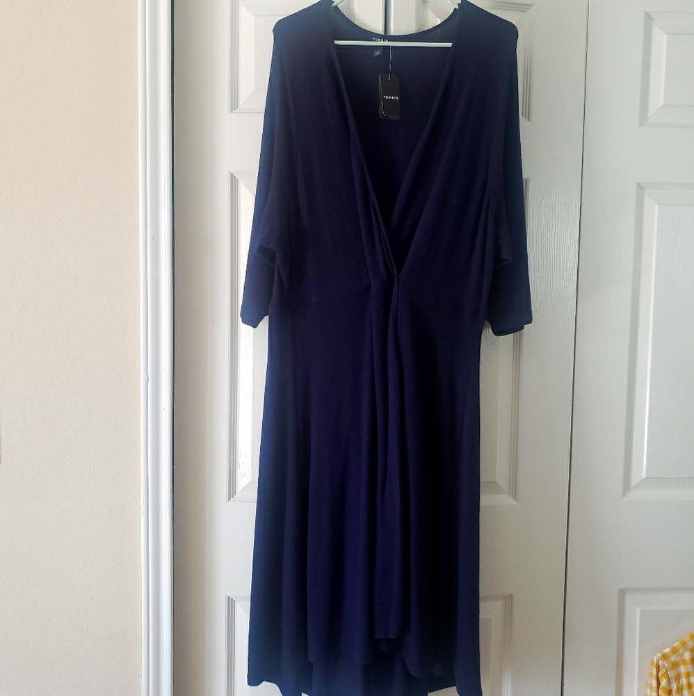 Navy blue Torrid wrap dress
